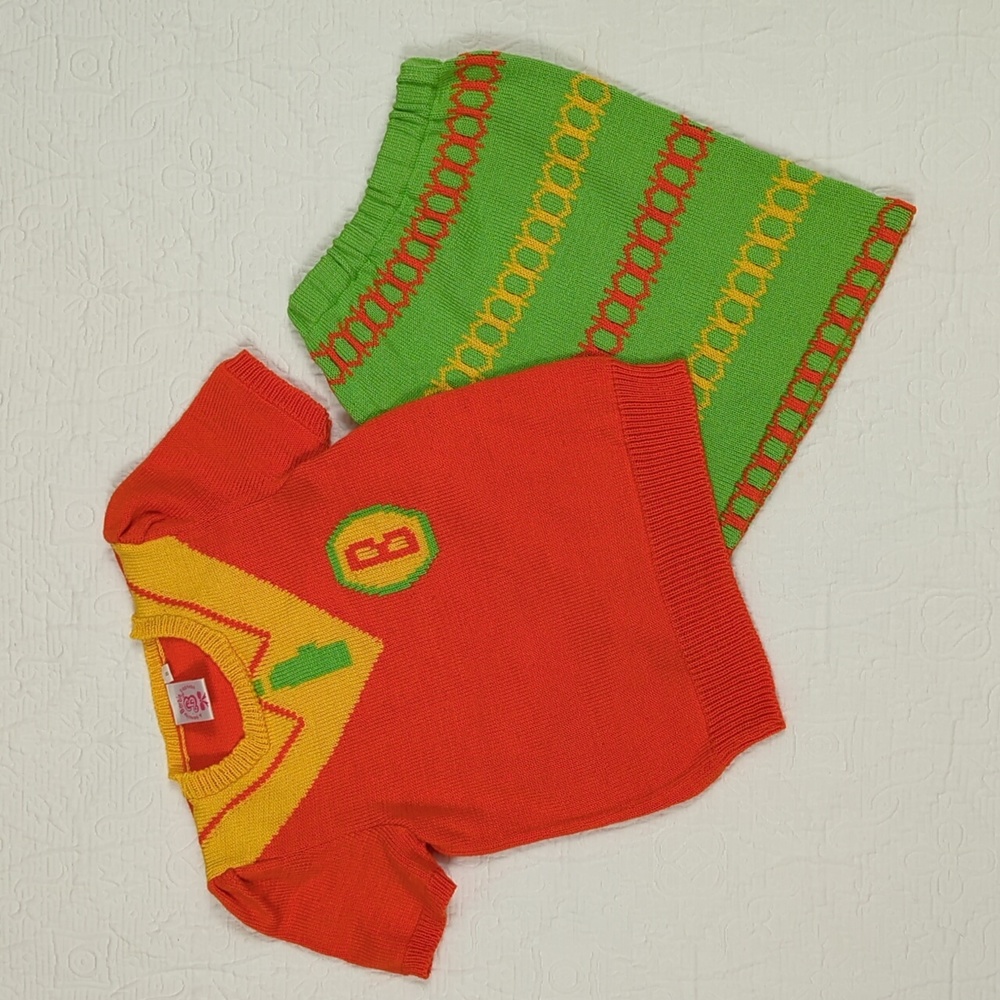 Retro Barbie Incredible Vintage Collectible Knit Skirt Set